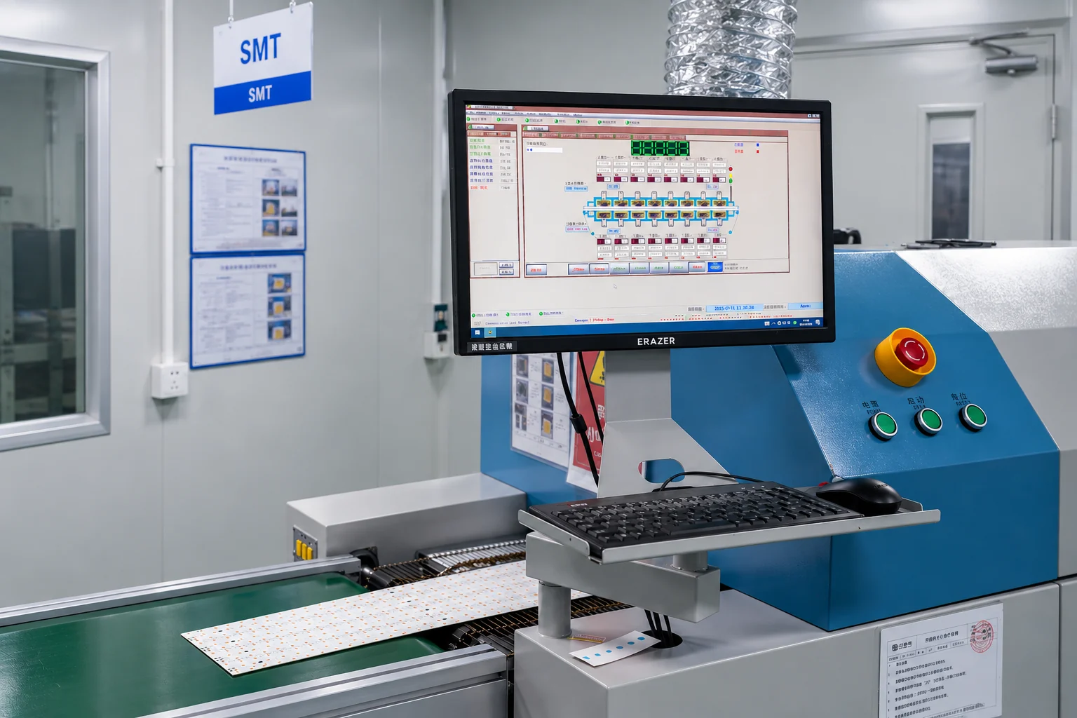 Equipment used in controlled electronics assembly