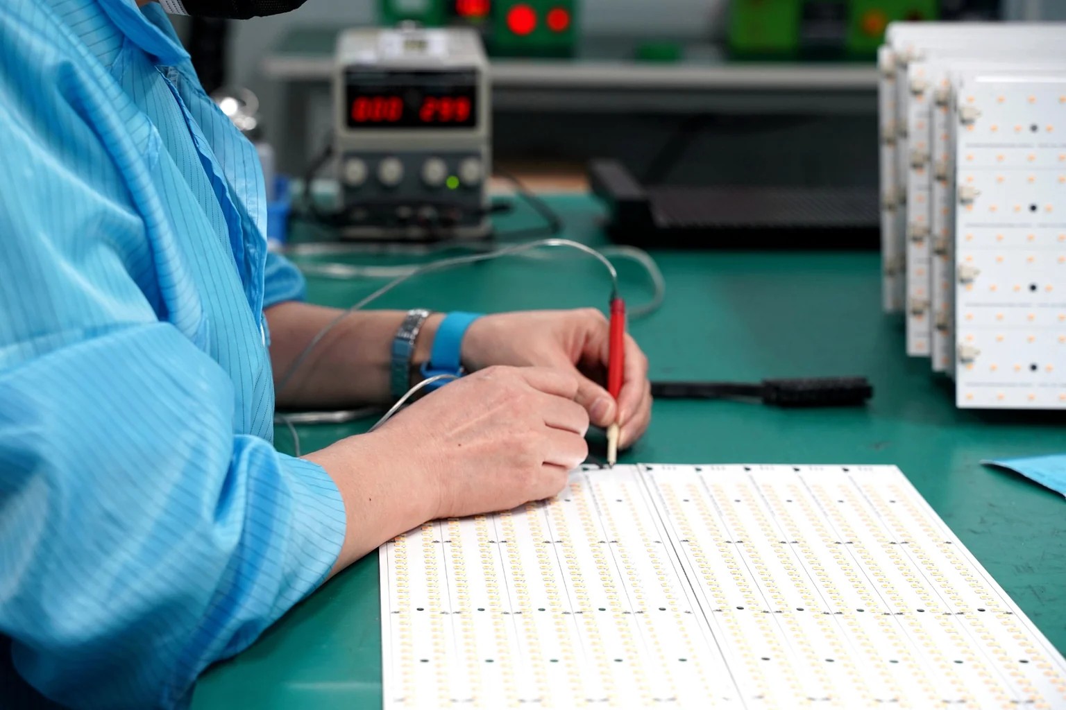 Incoming inspection of LED circuit boards