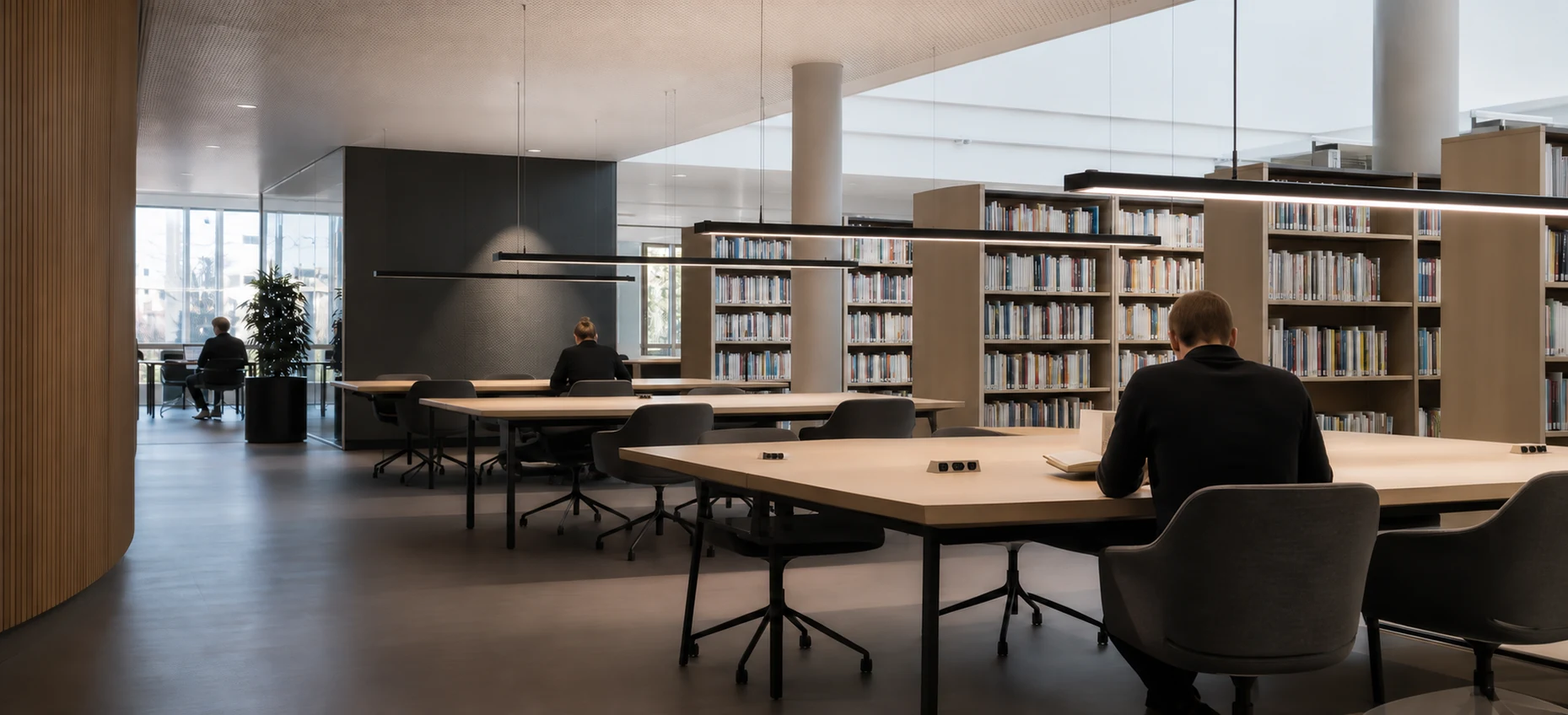 Reading-area lighting illustration