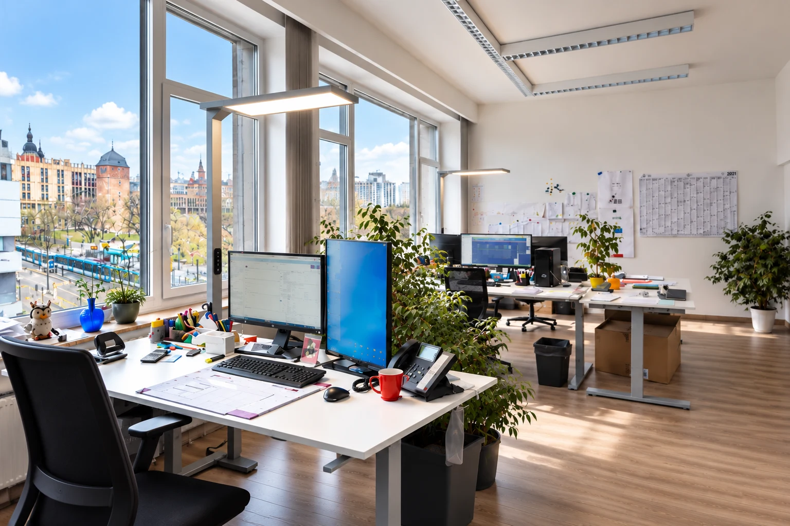 Window-side workstations